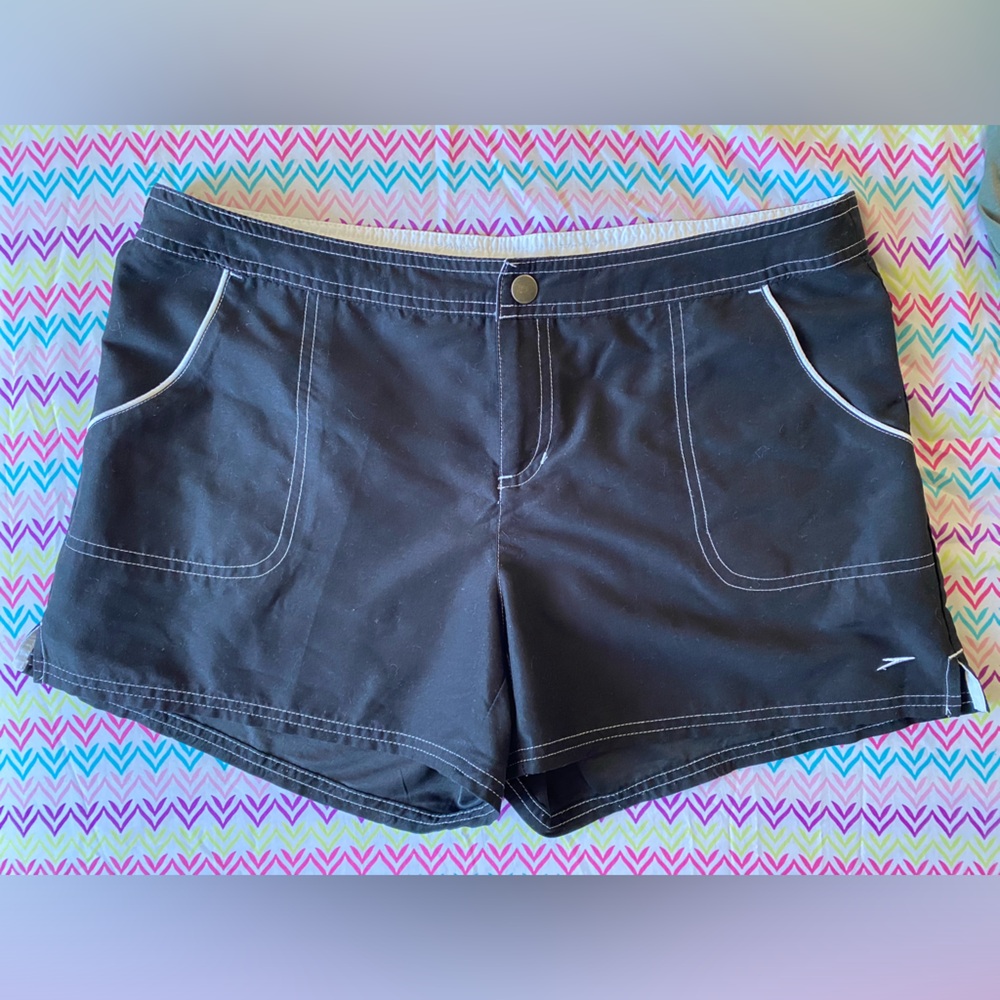 Speedo Black Active Swim Shorts Size M